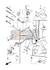 8DM819501100, Relais Complet, Yamaha, 4